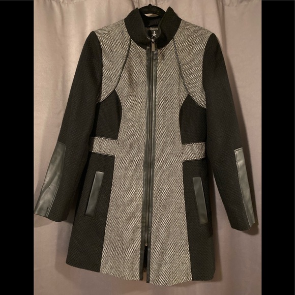 Atmosphere Jackets & Blazers - Atmosphere// Tweed and Pleather Coat, Size 10